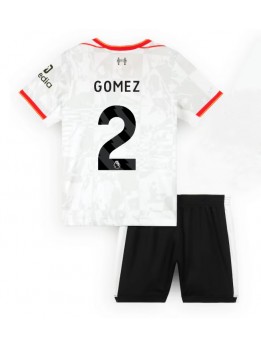 Liverpool Joe Gomez #2 Ausweichtrikot für Kinder 2024-25 Kurzarm (+ Kurze Hosen)